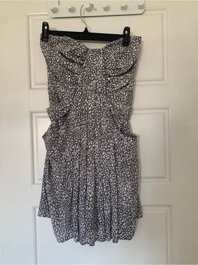 Charlie Jade Strapless Leopard Print Dress